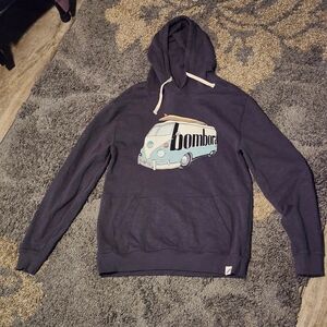 Men's Unwind By League Navy/Gray SzM Hoodie Sweatshirt
